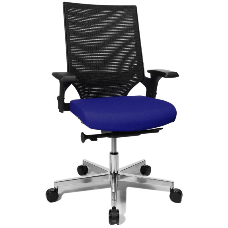 Topstar bureaustoel T300, lichtgrijs/zwart, hoogte verstelbaar, 110 kg draagkracht
